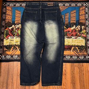 Men’s Y2K southpole style baggy dark blue jeans size 38x33 Russo jeans skater